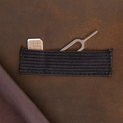 Leather passport cover for travel