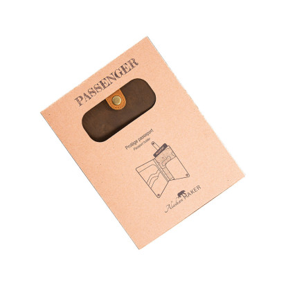 Protège passeport en cuir pour voyager