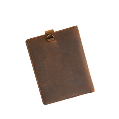 Leather passport cover for travel