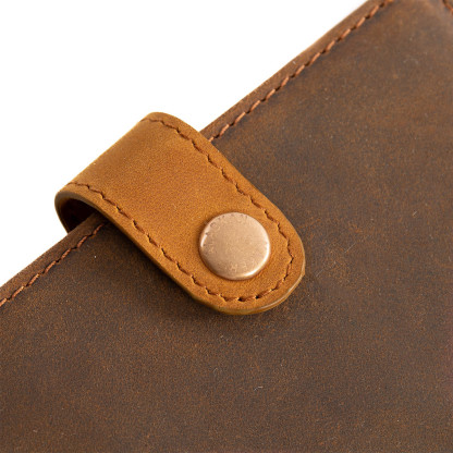 Leather passport cover for travel