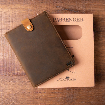 Protège passeport en cuir pour voyager