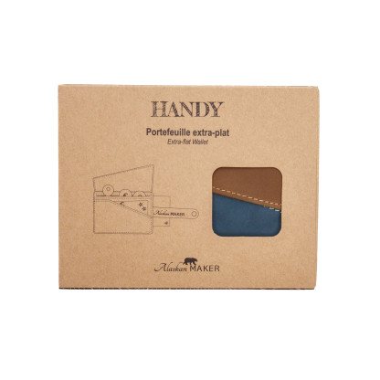 Portefeuille extra plat en cuir anti RFID HANDY | Alaskan Maker