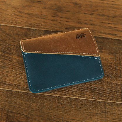 Portefeuille extra plat en cuir anti RFID HANDY | Alaskan Maker