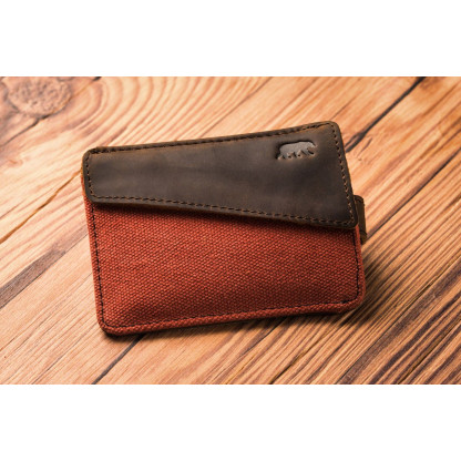 portefeuille cuir plat