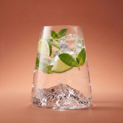 Long Drink Glass TOPOGRAPHIC:  Dune of Pilat