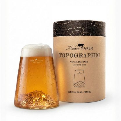 Verre design TOPOGRAPHIC : Dune du Pilat