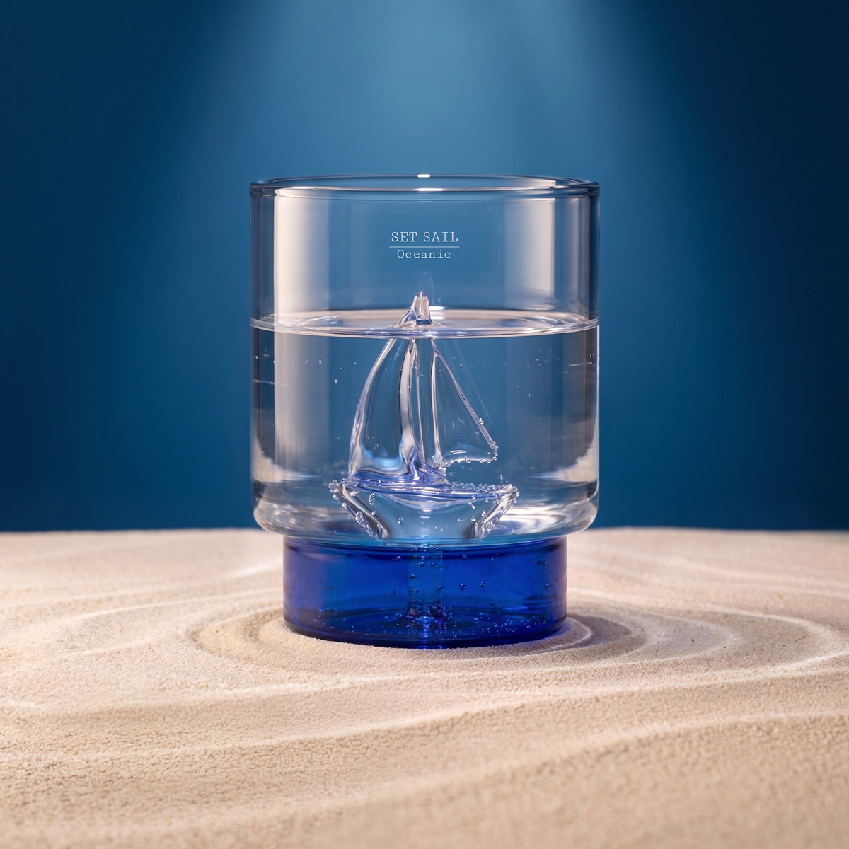 Oceanic Lighthouse glass, lifestyle scene