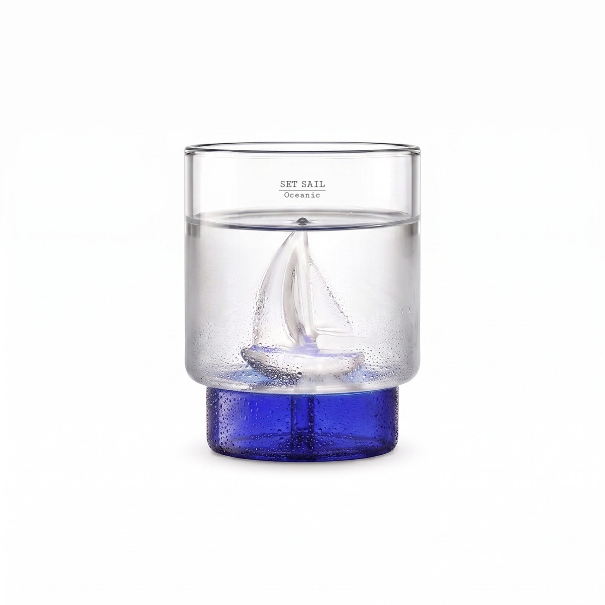 Oceanic Lighthouse glass and box