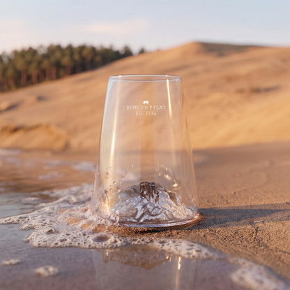 Long Drink Glass TOPOGRAPHIC:  Dune of Pilat