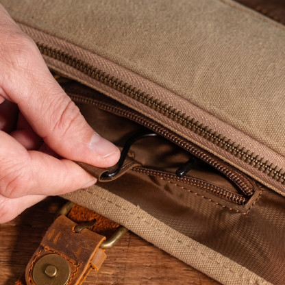Trousse de toilette à suspendre TRAPPEUR toile waxée | Alaskan MAKER