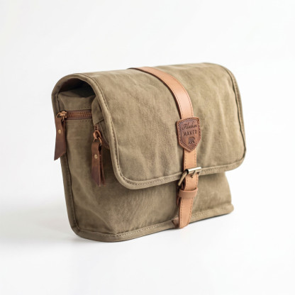 Trousse de toilette à suspendre TRAPPEUR toile waxée | Alaskan MAKER