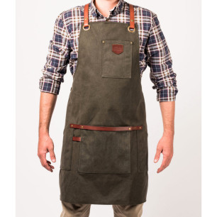 Tablier cuir et toile waxée No.547 | Alaskan Maker
