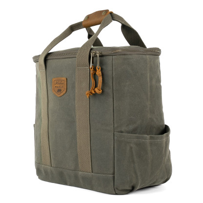Glacière souple Stroller isotherme toile waxée cuir | Alaskan Maker