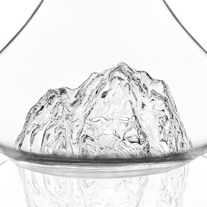 Topographic wine carafe: Mont Blanc - Alaskan MAKER
