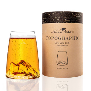 Long Drink Glass TOPOGRAPHIC : Tofane