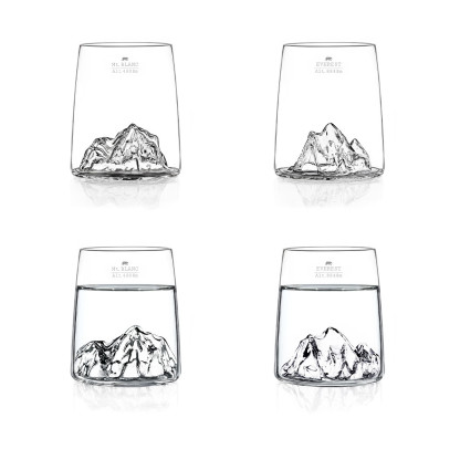 Set de 2 shooters TOPOGRAPHIC - Everest/Mont Blanc