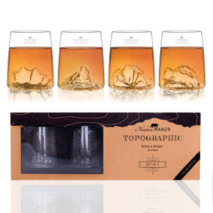 Coffret de 4 shooters TOPOGRAPHIC - Édition Italie