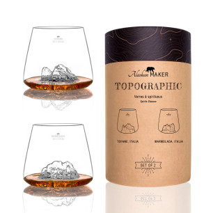 Verres à whisky TOPOGRAPHIC : Tofane Marmolada