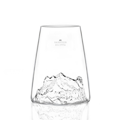 Long Drink Glass TOPOGRAPHIC:  Dachstein