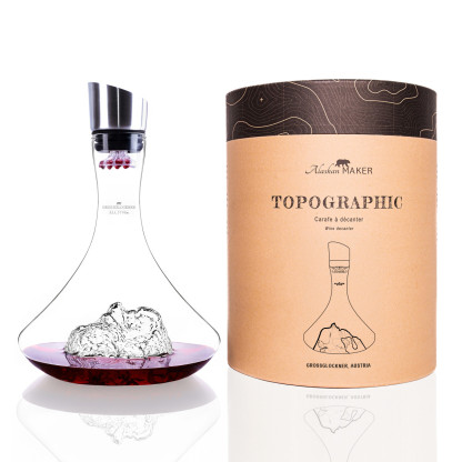Wine decanter TOPOGRAPHIC : Grossglockner