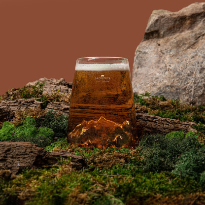 Long Drink Glass TOPOGRAPHIC:  Dachstein