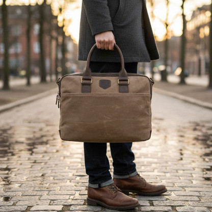 Sac ordinateur cuir ANCHORAGE | Alaskan MAKER