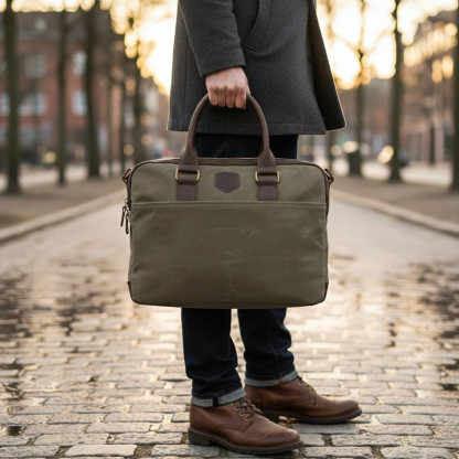 Sac ordinateur cuir ANCHORAGE | Alaskan MAKER
