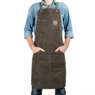 Tablier homme et femme en toile waxée N°515 | Alaskan Maker