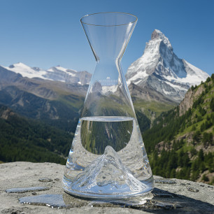 carafe a eau à l'éffigie du Mont Matterhorn