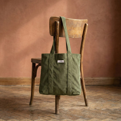 Alaskan Maker corduroy tote bag