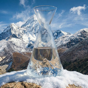 Carafe d eau en forme de montagne du Mont Everest 