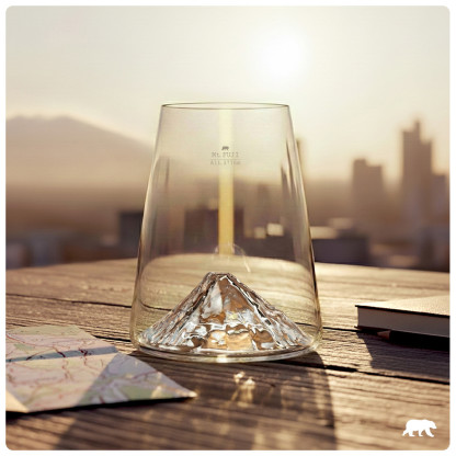 Verre tumbler Mont Fuji, élégance japonaise