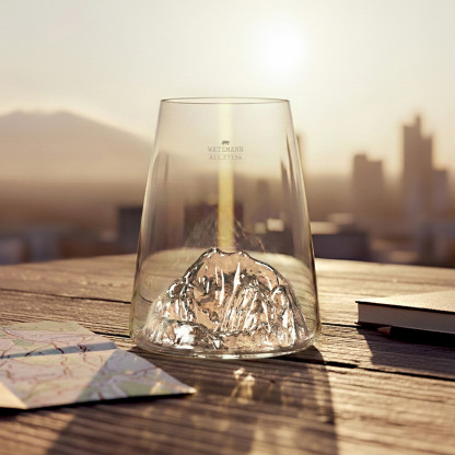 TOPOGRAPHIC Alaskan MAKER beer glass - Mont Watzmann