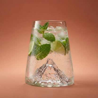 Verre a biere TOPOGRAPHIC design : Mont Matterhorn | Alaskan MAKER