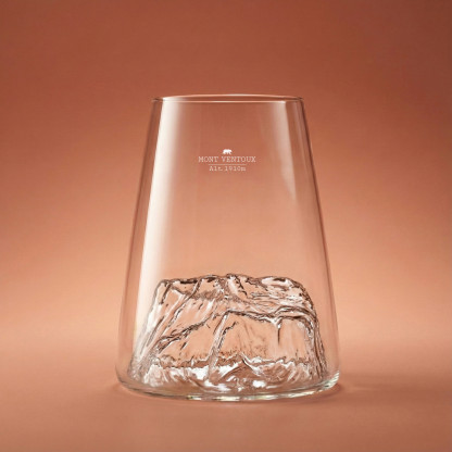 Design glass Mont Ventoux TOPOGRAPHIC