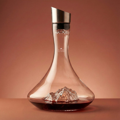 Topographic wine carafe: Mont Blanc - Alaskan MAKER