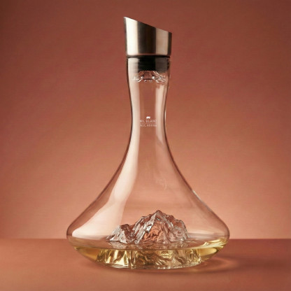 Topographic wine carafe: Mont Blanc - Alaskan MAKER