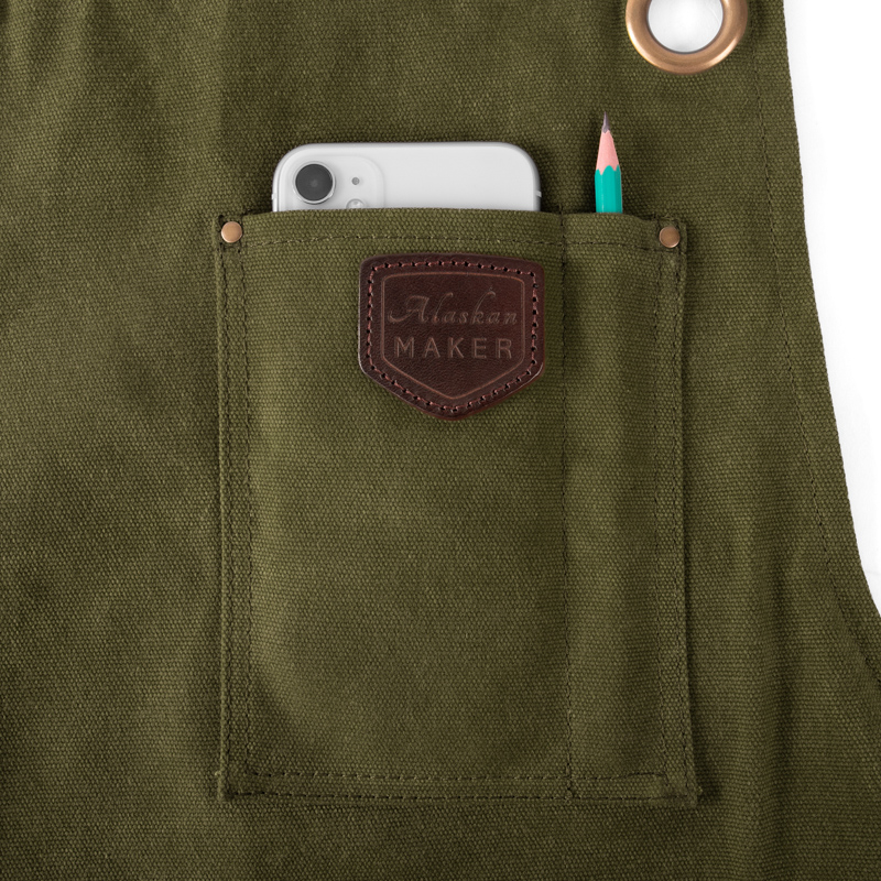 Tablier vert homme Alaskan MAKER