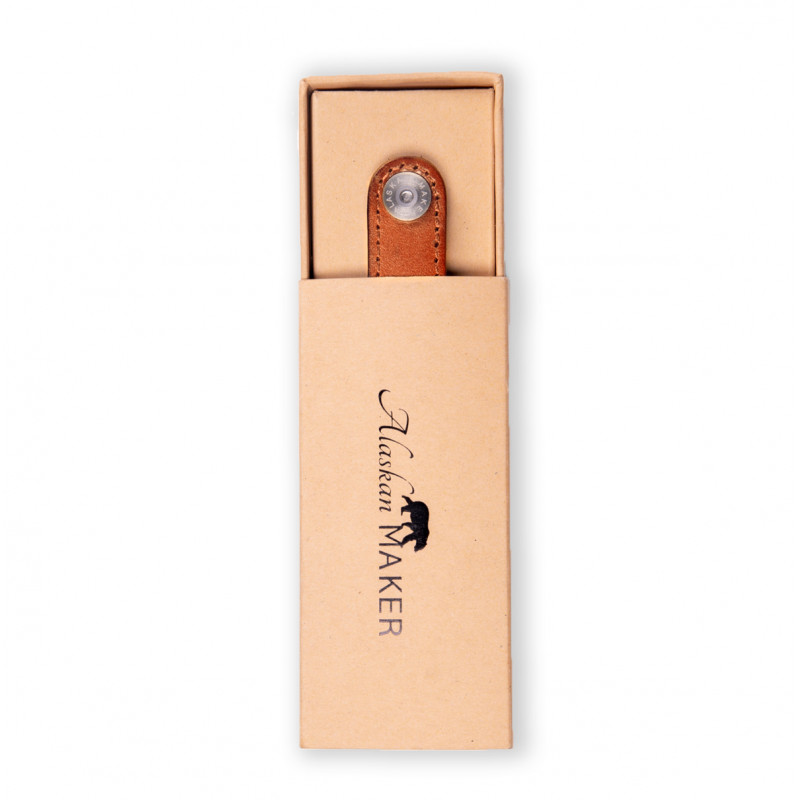 Porte-clé homme original en cuir livré avec un decapsuleur