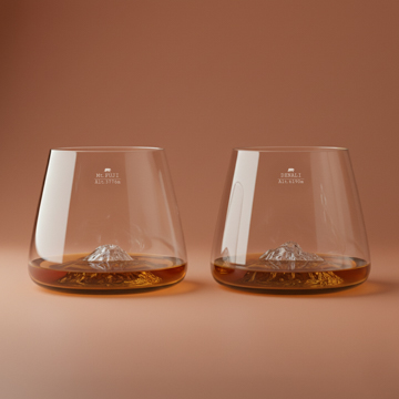 Set de 2 verres TOPOGRAPHIC
