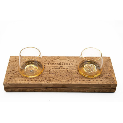 Set de 2 verres TOPOGRAPHIC