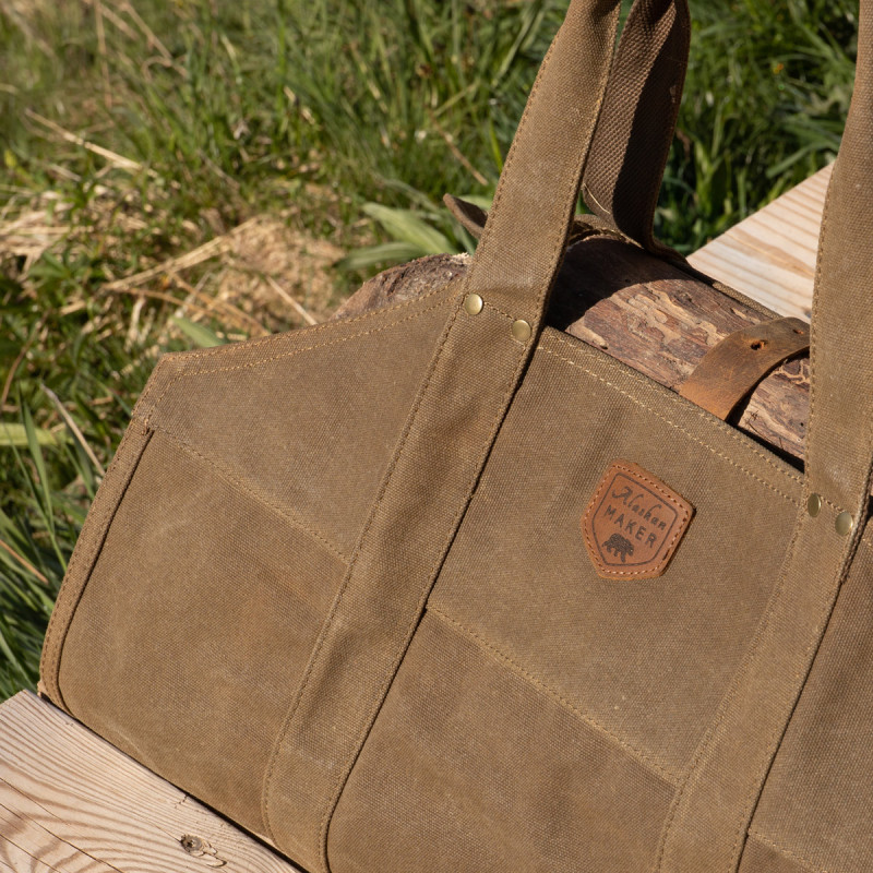 sac à bois en toile