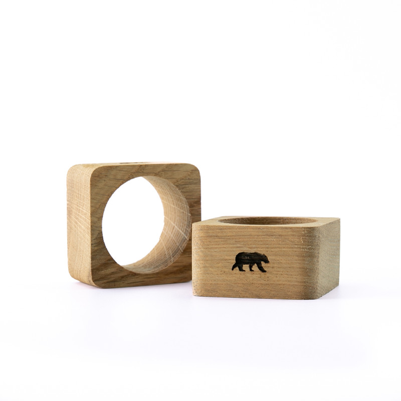 Rond de serviette en bois RING (set de 2)