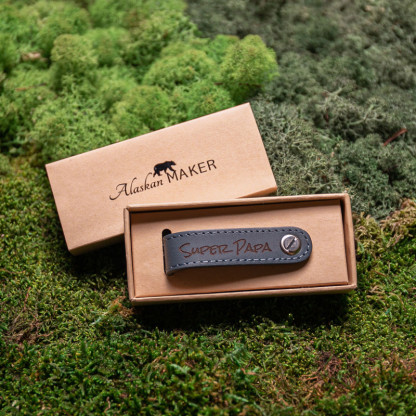Porte clé original en cuir pour homme LOOP | Alaskan Maker