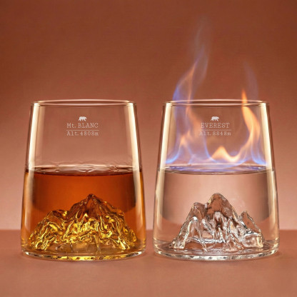 Set of 2 Shot Glasses – Everest & Mont Blanc