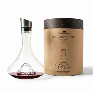 Topographic decanter: Monta Rosa - Alaskan MAKER