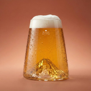 Verre tumbler Mont Etna, relief volcanique