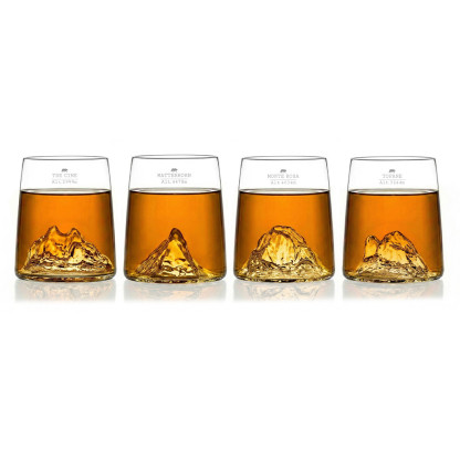 Set of 4 Shot Glasses – Italian Mountains