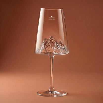 Everest wine glass TOPOGRAPHIC