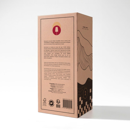 Everest wine glass TOPOGRAPHIC